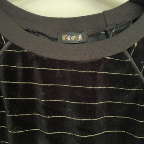 Suzie Kondi The Raglan Top in Lurex Velour, size S - Picture 6 of 7